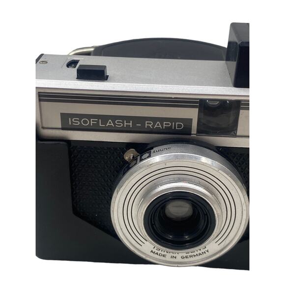 Vintage 1950s AGFA Germany Isoflash Rapid Camera W/Case Photography Prop Decor - Picture 12 of 13